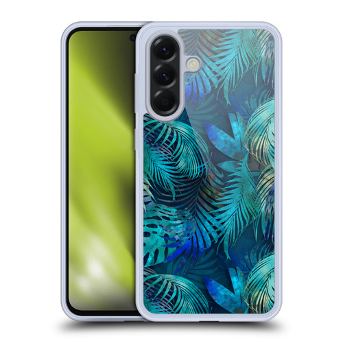 LebensArt Jungle Plants And Animals Blue Master Soft Gel Case for Samsung Galaxy A56 5G