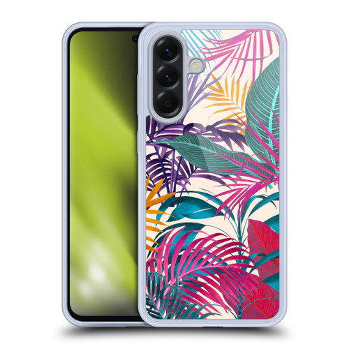LebensArt Jungle Plants And Animals Palm Leaves Cream Soft Gel Case for Samsung Galaxy A56 5G