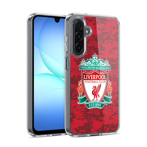 Liverpool Football Club Digital Camouflage Home Red Crest Soft Gel Case for Samsung Galaxy A17 4G / 5G