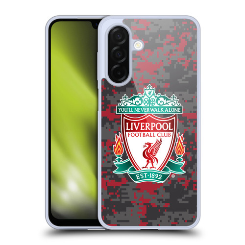 Liverpool Football Club Digital Camouflage Club Colours Crest Soft Gel Case for Samsung Galaxy A26 5G