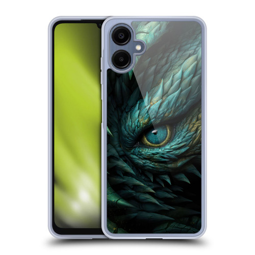 LebensArt Mix Art Deep Teal Dragon Eye Soft Gel Case for Samsung Galaxy A06 4G / 5G