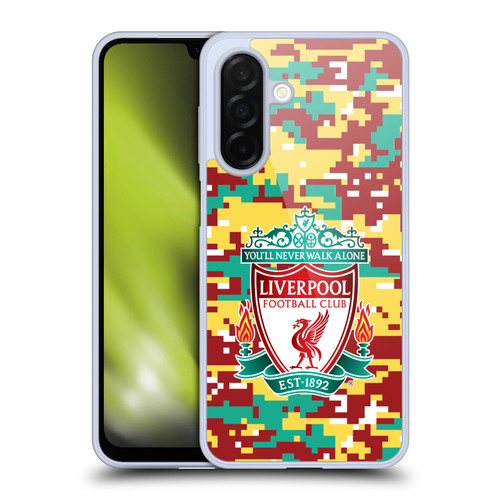 Liverpool Football Club Crest & Liverbird Patterns 1 Digital Camouflage Soft Gel Case for Samsung Galaxy A26 5G