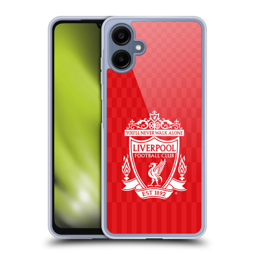Liverpool Football Club Crest Designs White Home Soft Gel Case for Samsung Galaxy A06 4G / 5G