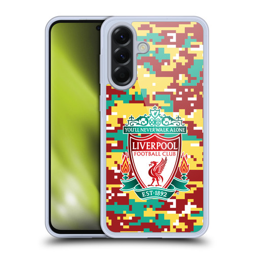 Liverpool Football Club Crest & Liverbird Patterns 1 Digital Camouflage Soft Gel Case for Samsung Galaxy A56 5G