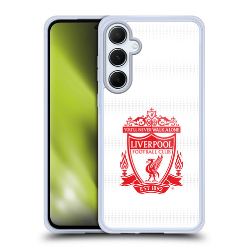 Liverpool Football Club Crest Designs Red Away Soft Gel Case for Samsung Galaxy A55 5G