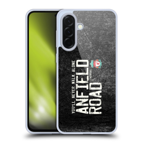 Liverpool Football Club Crest You'Ll Never Walk Alone Anfield Road Black Soft Gel Case for Samsung Galaxy A36 5G