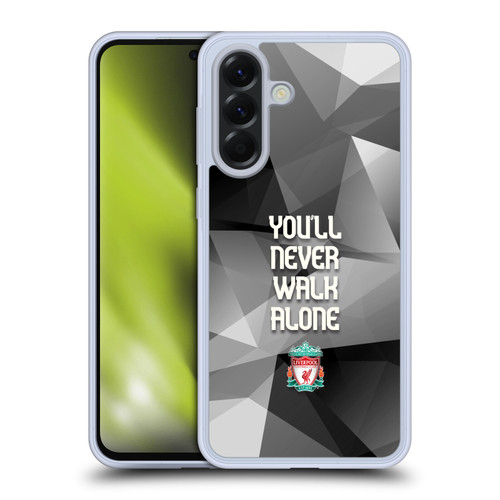 Liverpool Football Club Crest You'Ll Never Walk Alone Grey Geo Plain Soft Gel Case for Samsung Galaxy A56 5G