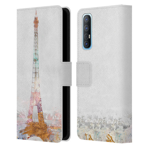 Aimee Stewart Landscapes Paris Color Splash Leather Book Wallet Case Cover For OPPO Find X2 Neo 5G