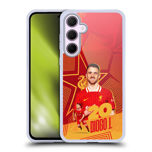 Liverpool Football Club 2024/25 First Team Diogo Jota Soft Gel Case for Samsung Galaxy A35 5G