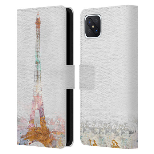 Aimee Stewart Landscapes Paris Color Splash Leather Book Wallet Case Cover For OPPO Reno4 Z 5G