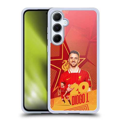 Liverpool Football Club 2024/25 First Team Diogo Jota Soft Gel Case for Samsung Galaxy A55 5G