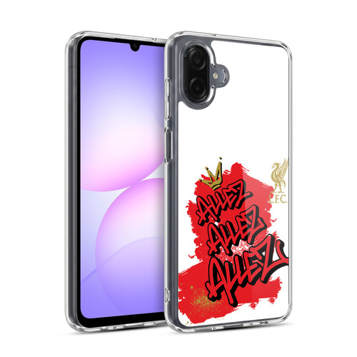 Liverpool Football Club Graffiti Art Allez Allez Allez Gold Soft Gel Case for Samsung Galaxy A07 4G