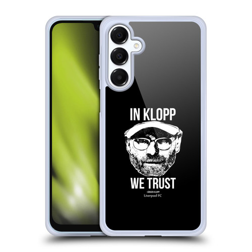 Liverpool Football Club Jurgen Klopp Illustrations Full Face Black Soft Gel Case for Samsung Galaxy A16 5G & MagSafe
