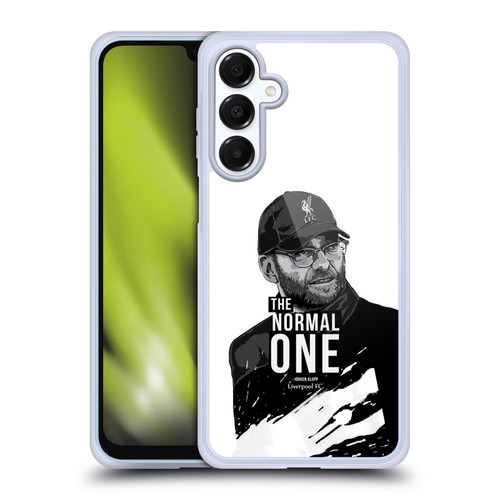 Liverpool Football Club Jurgen Klopp Illustrations Stare White Soft Gel Case for Samsung Galaxy A16 5G & MagSafe