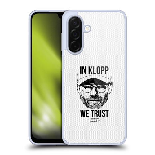 Liverpool Football Club Jurgen Klopp Illustrations Full Face White Soft Gel Case for Samsung Galaxy A26 5G