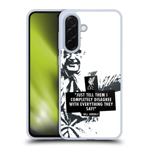Liverpool Football Club Bill Shankly Quotes Disagree Black Soft Gel Case for Samsung Galaxy A36 5G