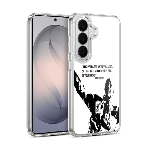 Liverpool Football Club Bill Shankly Quotes Problem White Soft Gel Case for Samsung Galaxy S26