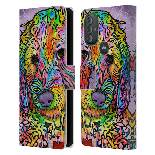 Dean Russo Dogs 3 Sweet Poodle Leather Book Wallet Case Cover For Motorola Moto G10 / Moto G20 / Moto G30