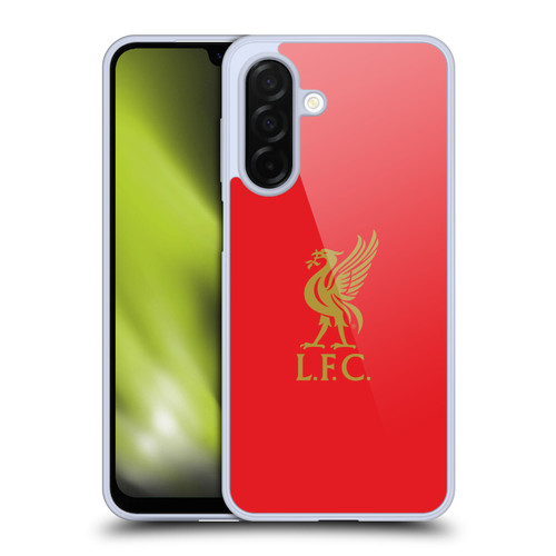Liverpool Football Club Liver Bird Gold Logo On Red Soft Gel Case for Samsung Galaxy A26 5G