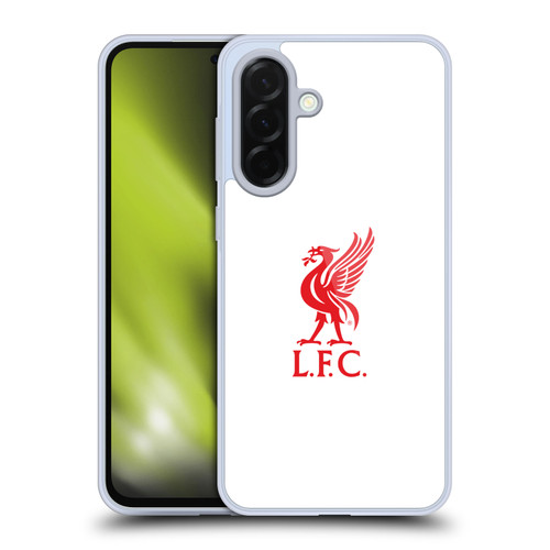 Liverpool Football Club Liver Bird Red Logo On White Soft Gel Case for Samsung Galaxy A36 5G