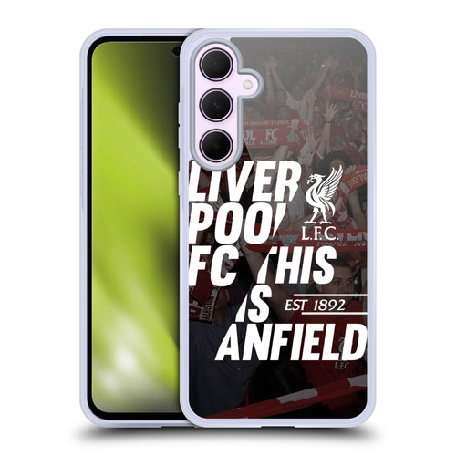 Liverpool Football Club This Is Anfield Black 4 Soft Gel Case for Samsung Galaxy A35 5G