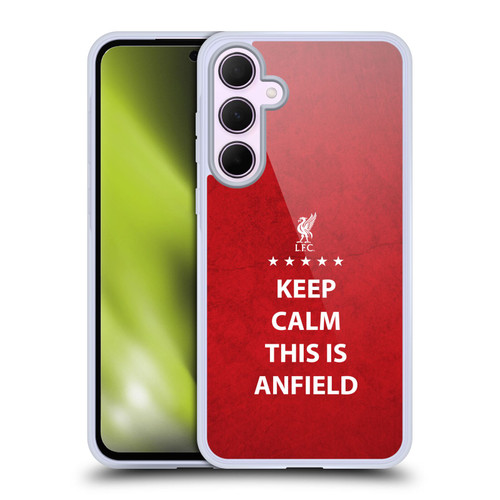 Liverpool Football Club This Is Anfield Keep Calm Red Soft Gel Case for Samsung Galaxy A35 5G