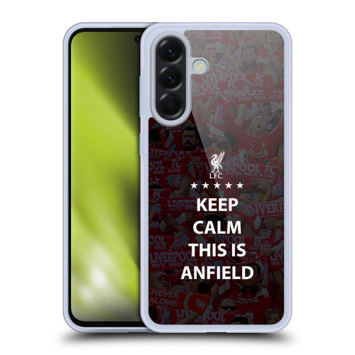 Liverpool Football Club This Is Anfield Keep Calm Black Soft Gel Case for Samsung Galaxy A56 5G