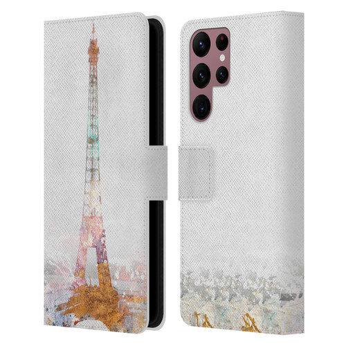 Aimee Stewart Landscapes Paris Color Splash Leather Book Wallet Case Cover For Samsung Galaxy S22 Ultra 5G