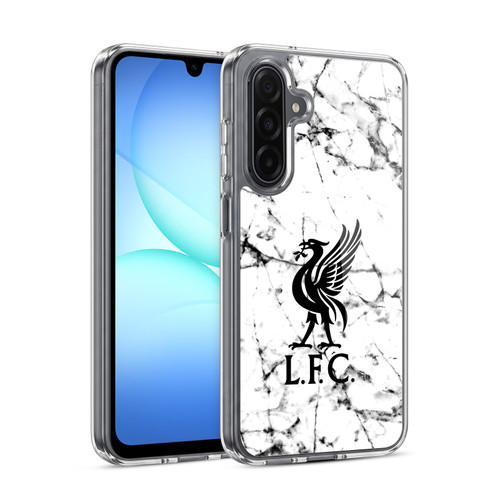 Liverpool Football Club Marble Black Liver Bird Soft Gel Case for Samsung Galaxy A17 4G / 5G
