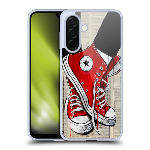 LouiJoverArt Red Ink Shoes Soft Gel Case for Samsung Galaxy A26 5G