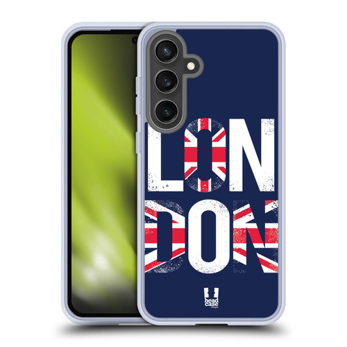 Head Case Designs London Prints Flag Typography Soft Gel Case for Samsung Galaxy S24 FE & MagSafe