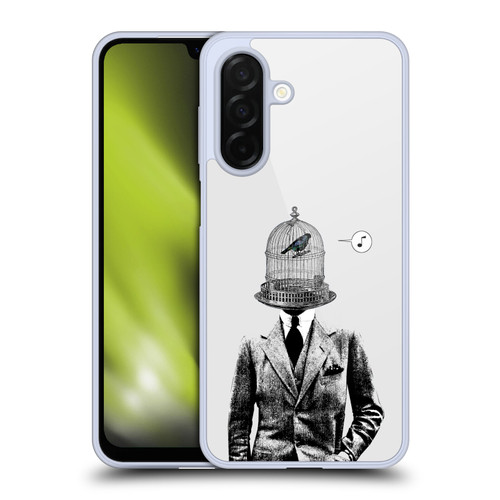 LouiJoverArt Black And White Plumage Soft Gel Case for Samsung Galaxy A26 5G