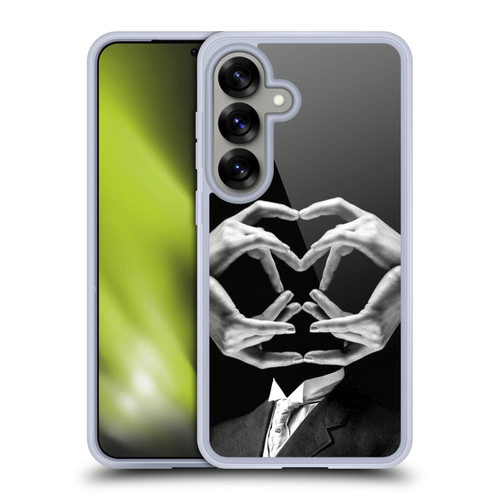 LouiJoverArt Black And White Mr Handy Man Soft Gel Case for Samsung Galaxy S25 & MagSafe