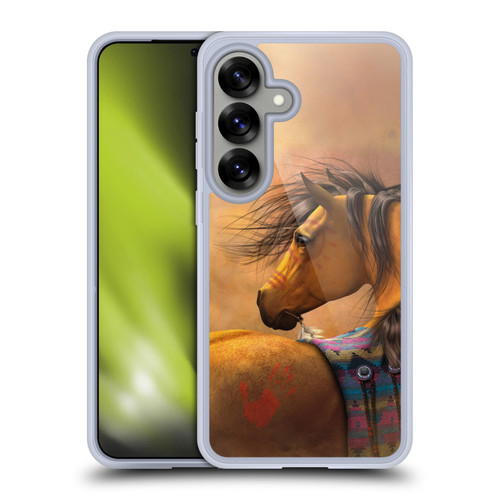 Laurie Prindle Western Stallion Kiowa Gold Soft Gel Case for Samsung Galaxy S25 & MagSafe