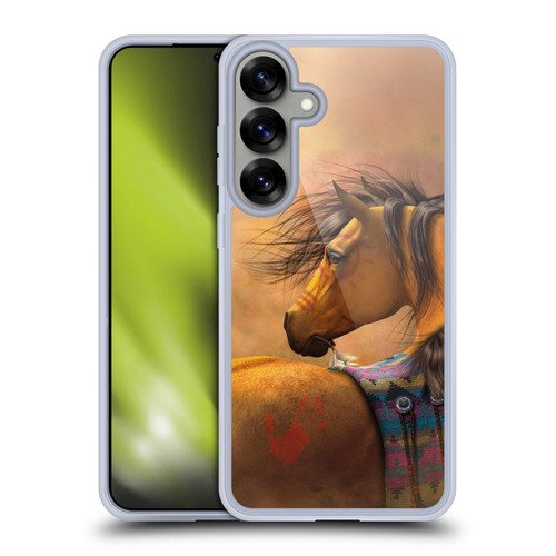 Laurie Prindle Western Stallion Kiowa Gold Soft Gel Case for Samsung Galaxy S25+ & MagSafe