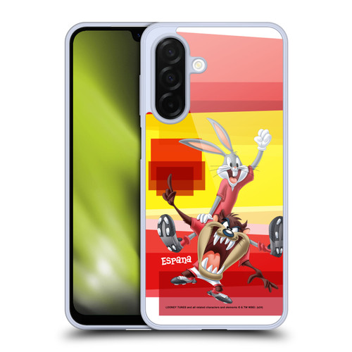 Looney Tunes Flag Graphics Spain Taz & Bugs Bunny Soft Gel Case for Samsung Galaxy A26 5G