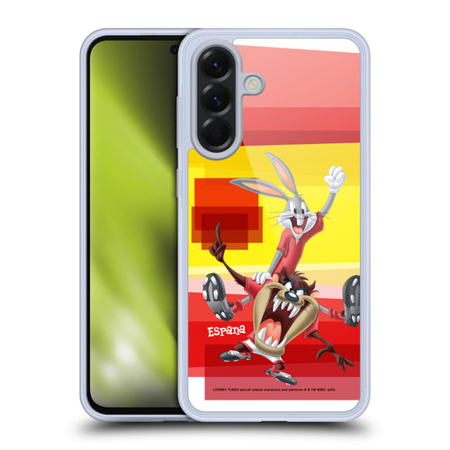 Looney Tunes Flag Graphics Spain Taz & Bugs Bunny Soft Gel Case for Samsung Galaxy A56 5G