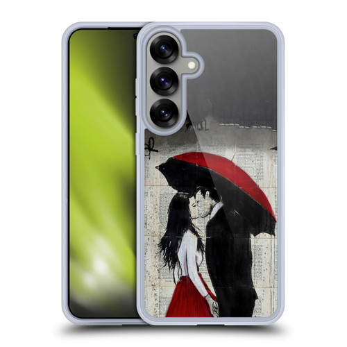 LouiJoverArt Red Ink A New Kiss Soft Gel Case for Samsung Galaxy S25+ & MagSafe