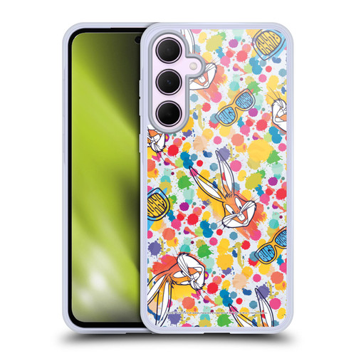 Looney Tunes Bugs Bunny Splatter Soft Gel Case for Samsung Galaxy A35 5G