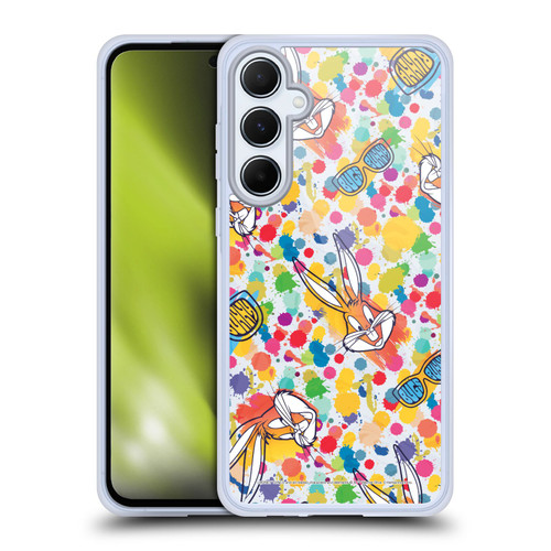 Looney Tunes Bugs Bunny Splatter Soft Gel Case for Samsung Galaxy A55 5G