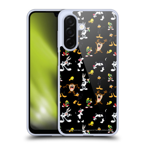 Looney Tunes Patterns Black Soft Gel Case for Samsung Galaxy A26 5G