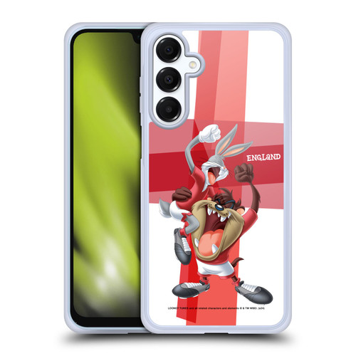 Looney Tunes Flag Graphics England Taz & Bugs Bunny Soft Gel Case for Samsung Galaxy A16 5G & MagSafe