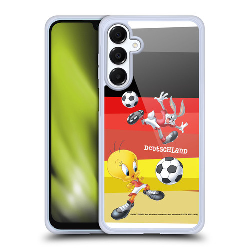 Looney Tunes Flag Graphics Germany Bugs Bunny & Tweety Soft Gel Case for Samsung Galaxy A16 5G & MagSafe