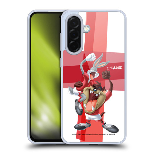 Looney Tunes Flag Graphics England Taz & Bugs Bunny Soft Gel Case for Samsung Galaxy A36 5G