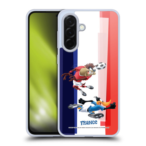 Looney Tunes Flag Graphics France Taz & Daffy Soft Gel Case for Samsung Galaxy A36 5G
