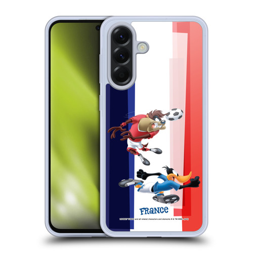 Looney Tunes Flag Graphics France Taz & Daffy Soft Gel Case for Samsung Galaxy A56 5G