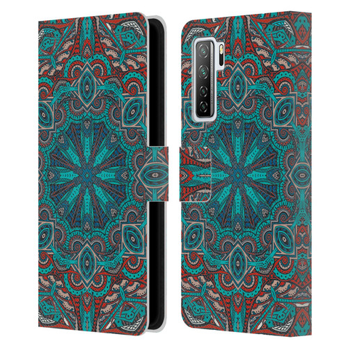 Aimee Stewart Mandala Moroccan Sea Leather Book Wallet Case Cover For Huawei Nova 7 SE/P40 Lite 5G