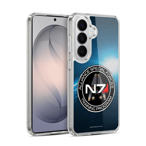 EA Bioware Mass Effect 3 Badges And Logos N7 Training Program Soft Gel Case for Samsung Galaxy S26