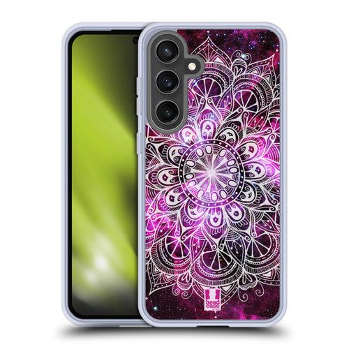 Head Case Designs Mandala Doodles Nebula Soft Gel Case for Samsung Galaxy S24 FE & MagSafe