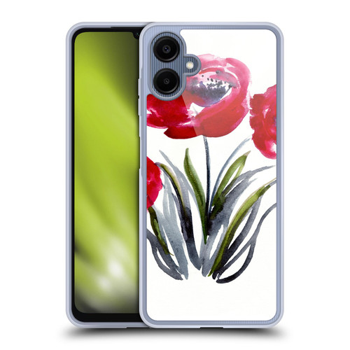 Mai Autumn Floral Blooms Red Flowers Soft Gel Case for Samsung Galaxy A06 4G / 5G